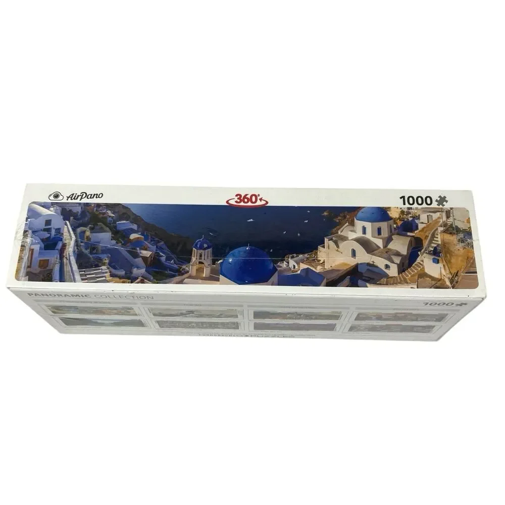 Eurographics‎ Santorini Greece Panorama Puzzle 1000 Pc Travel Coastal Decor 360